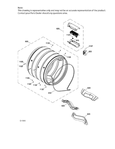 DRUM Diagram and Parts List for GTD81ESMJ0WS  General Electric Dryer
