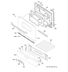 Part Location Diagram of WB48X26677 GE OVEN RACK