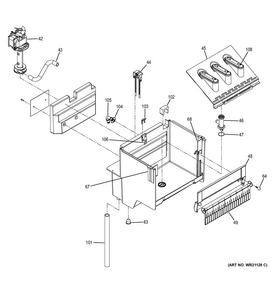 Part Location Diagram of WR01X26002 GE PLUG DRAIN