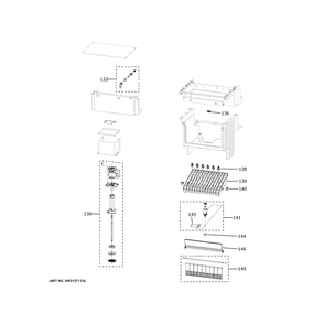 Ice Maker Diagram and Parts List for UCC15NPRDII  General Electric Ice Maker