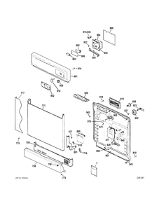 Part Location Diagram of WD34M1063 GE NO LONGER AVAILABLE