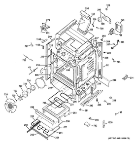 Body Parts Diagram and Parts List for CGS985SET7SS  General Electric Range