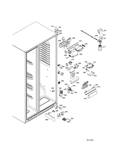 FF SECTION Diagram and Parts List for GSHF9NGYBCBB  General Electric Refrigerator