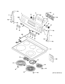 Part Location Diagram of WB62X47093 GE MAINTOP