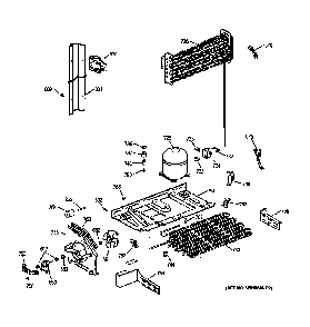 Unit Parts Diagram and Parts List for 36369962991  General Electric Refrigerator