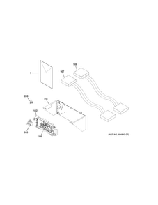 Controls Diagram and Parts List for GUD24GSSJ0WW  General Electric Washer Dryer Combo