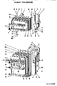 Doors Diagram and Parts List for TBX20ZGB  General Electric Refrigerator