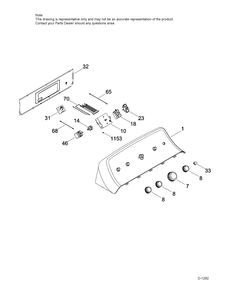 CONTROL SYSTEM Diagram and Parts List for GTD45EBMK0WS  General Electric Dryer