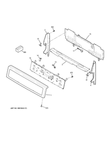 CONTROL PANEL Diagram and Parts List for PCHB920SJ4SS  General Electric Range