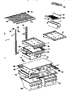 Shelf Parts Diagram and Parts List for TBX2222QAYERAA  General Electric Refrigerator