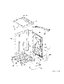Cabinet And Top Panel Diagram and Parts List for PTD70EBST0WS  General Electric Dryer
