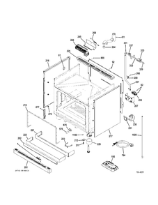 Part Location Diagram of WS01F03596 GE TUBE AND NUT Assembly