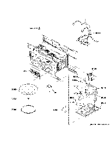 Interior parts 1 Diagram and Parts List for DVM7195FL5DS  General Electric Microwave