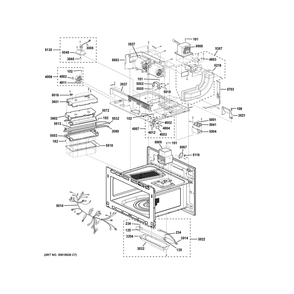 Insulator Parts 1 Diagram and Parts List for ZSB9132V1SS  General Electric Microwave