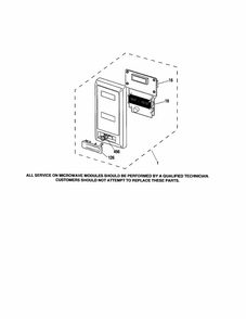 Control Panel Diagram and Parts List for 91147699100  Kenmore Microwave