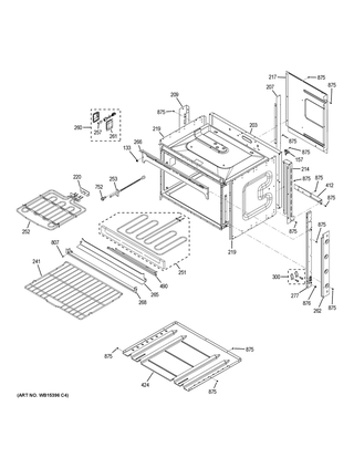 Body Parts Diagram and Parts List for JK3800DH6BB  General Electric Wall Oven