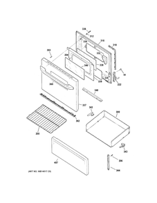 DOOR & DRAWER PARTS Diagram and Parts List for RB526DH2CC  General Electric Range