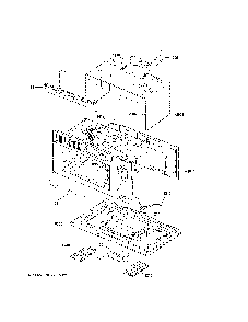 Oven Cavity Parts Diagram and Parts List for ZSA1202P1SS  General Electric Microwave