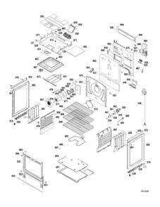 BODY PARTS Diagram and Parts List for CBC980SN2SS  General Electric Range