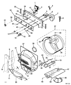 Part Location Diagram of 5303212090 Frigidaire TIMER-DRYER