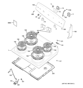 Part Location Diagram of 31-10892 GE Installation instructions