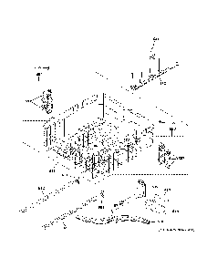 Upper Rack Assembly Diagram and Parts List for GDP630PGR3BB  General Electric Dishwasher
