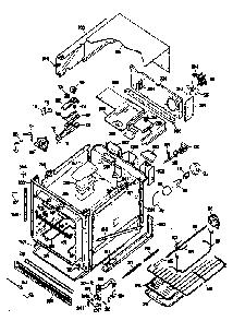 Replacement Parts Diagram and Parts List for JRP14G0J3  General Electric Wall Oven