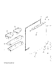 Fresh Food Door Diagram and Parts List for GDE21EGKVRWW  General Electric Refrigerator