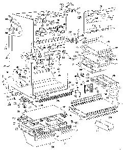 Cabinet Diagram and Parts List for TBX25RLG  General Electric Refrigerator