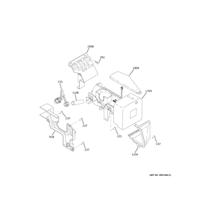 Ice Maker & Dispenser 2 Diagram and Parts List for CIC36RP2VDS1  General Electric Refrigerator