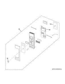 Control Parts Diagram and Parts List for PNM9216SK3SS  General Electric Microwave