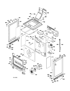 BODY PARTS Diagram and Parts List for CCGS985SET2SS  General Electric Range