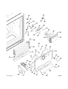 FZ SECTION Diagram and Parts List for PFCF1NFZCSS  General Electric Refrigerator