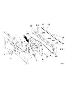 CONTROLS Diagram and Parts List for PCVH640GJ2WW  General Electric Dryer