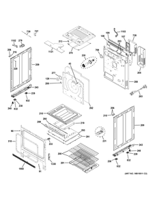 BODY PARTS Diagram and Parts List for CGS986EEL1DS  General Electric Range
