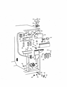 Part Location Diagram of WR2X9442 GE SHIM HINGE