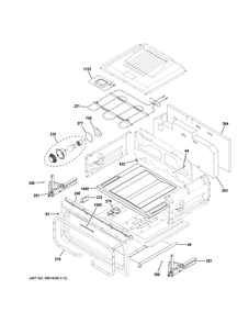 Part Location Diagram of WB10X28783 GE HINGE Assembly LH