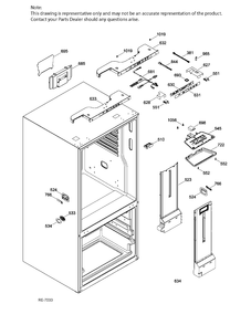 FF FUNCTIONAL Diagram and Parts List for GNE21DSKBKSS  General Electric Refrigerator