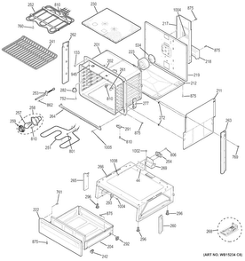 Body Parts Diagram and Parts List for JS630SF3SS  General Electric Range