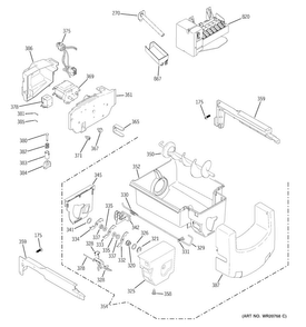 Ice Maker & Dispenser Diagram and Parts List for GSHL6KGZCCLS  General Electric Refrigerator
