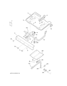Part Location Diagram of WB36X21230 GE MANIFOLD PANEL