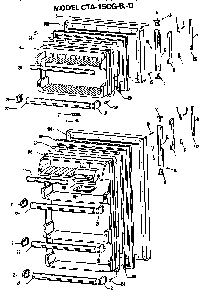 Doors Diagram and Parts List for CTA15CGBLAD  Hotpoint Refrigerator