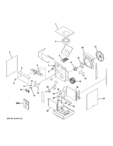 Part Location Diagram of WP98X21967 GE COMPRESSOR AND ELECTRICALS