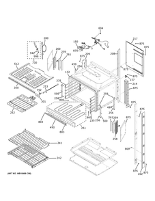 Upper Oven Diagram and Parts List for ZTDX1DSSN3SS  General Electric Wall Oven