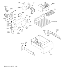 Part Location Diagram of WG03A00097 GE SPRING