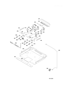 GAS & BURNER PARTS Diagram and Parts List for PC2B930SET2SS  General Electric Range