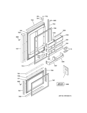 Part Location Diagram of 31-49142 GE PM INSTALL INSTRUCTIONS