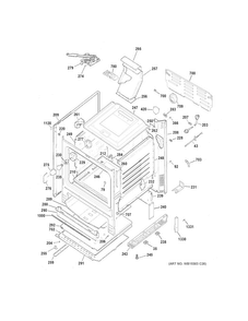Body Parts Diagram and Parts List for JGB620REF4SS  General Electric Range