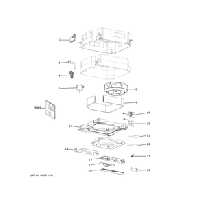 Room Air Conditioner Diagram and Parts List for US30LB2BEA1  General Electric Air Conditioner