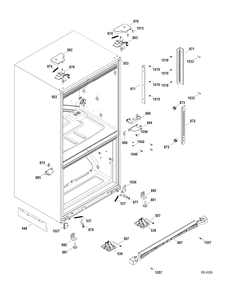 MISCELLANEOUS PARTS Diagram and Parts List for PFRS5NBXCSS  General Electric Refrigerator